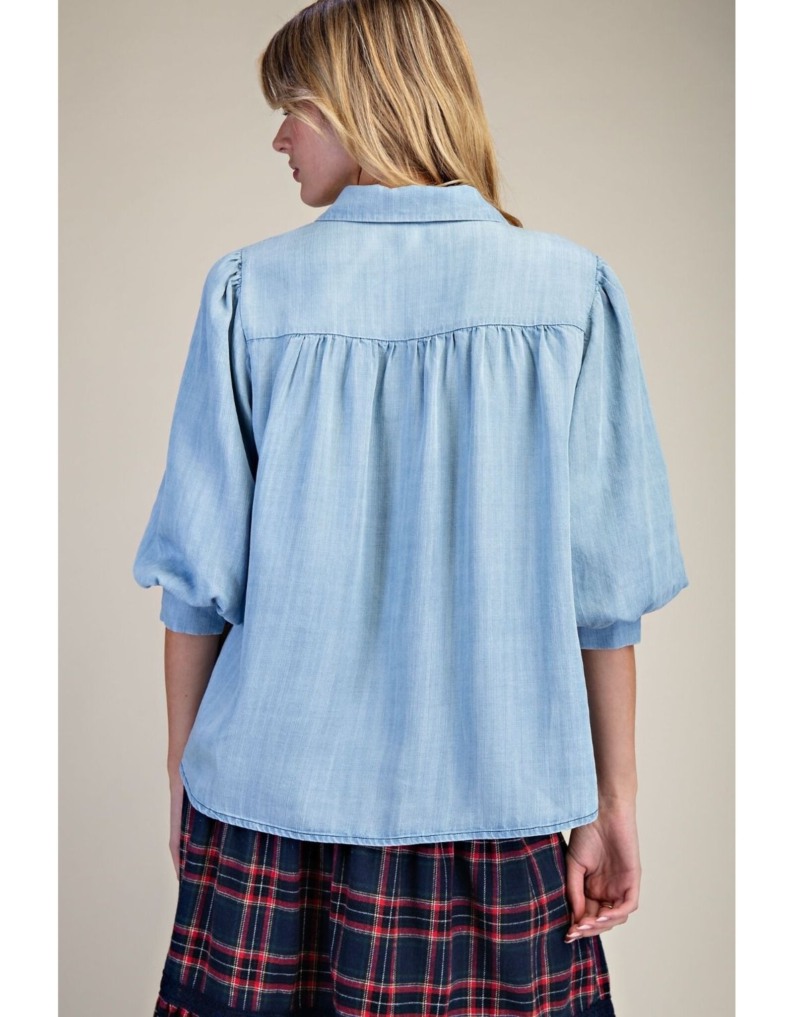 Skylar Skyblue Tencel Shirt