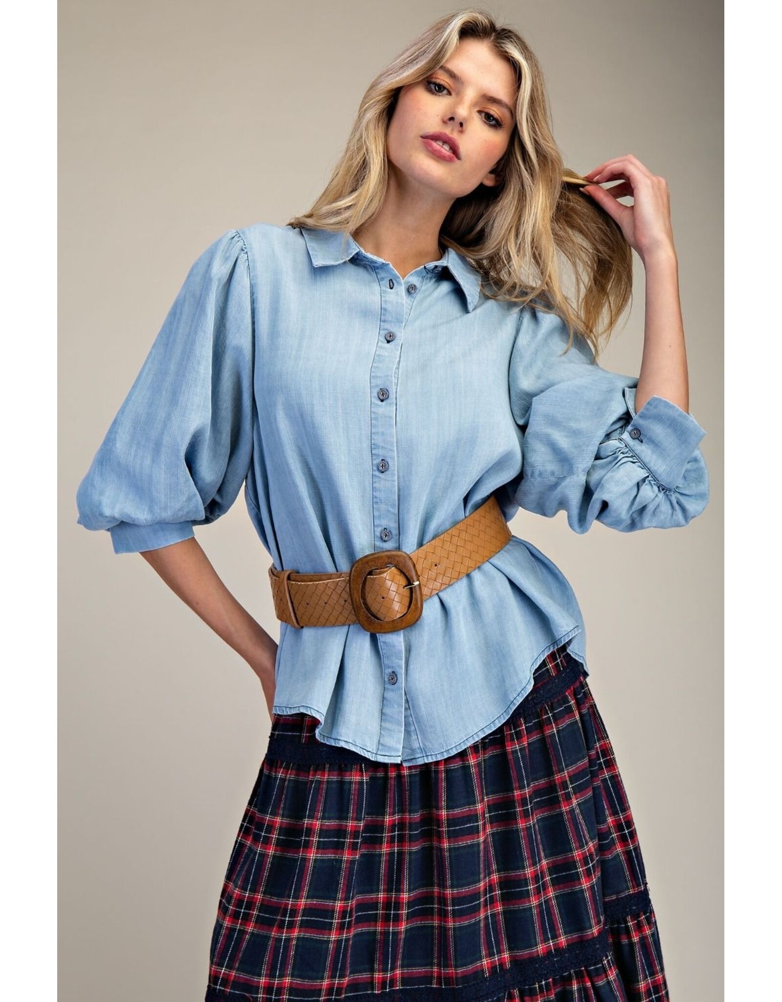 Skylar Skyblue Tencel Shirt