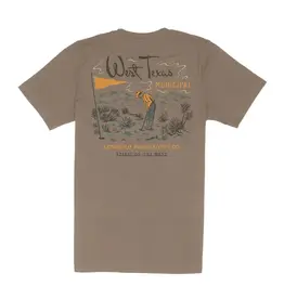 Sendero West Texas Municipal T Shirt Light Brown