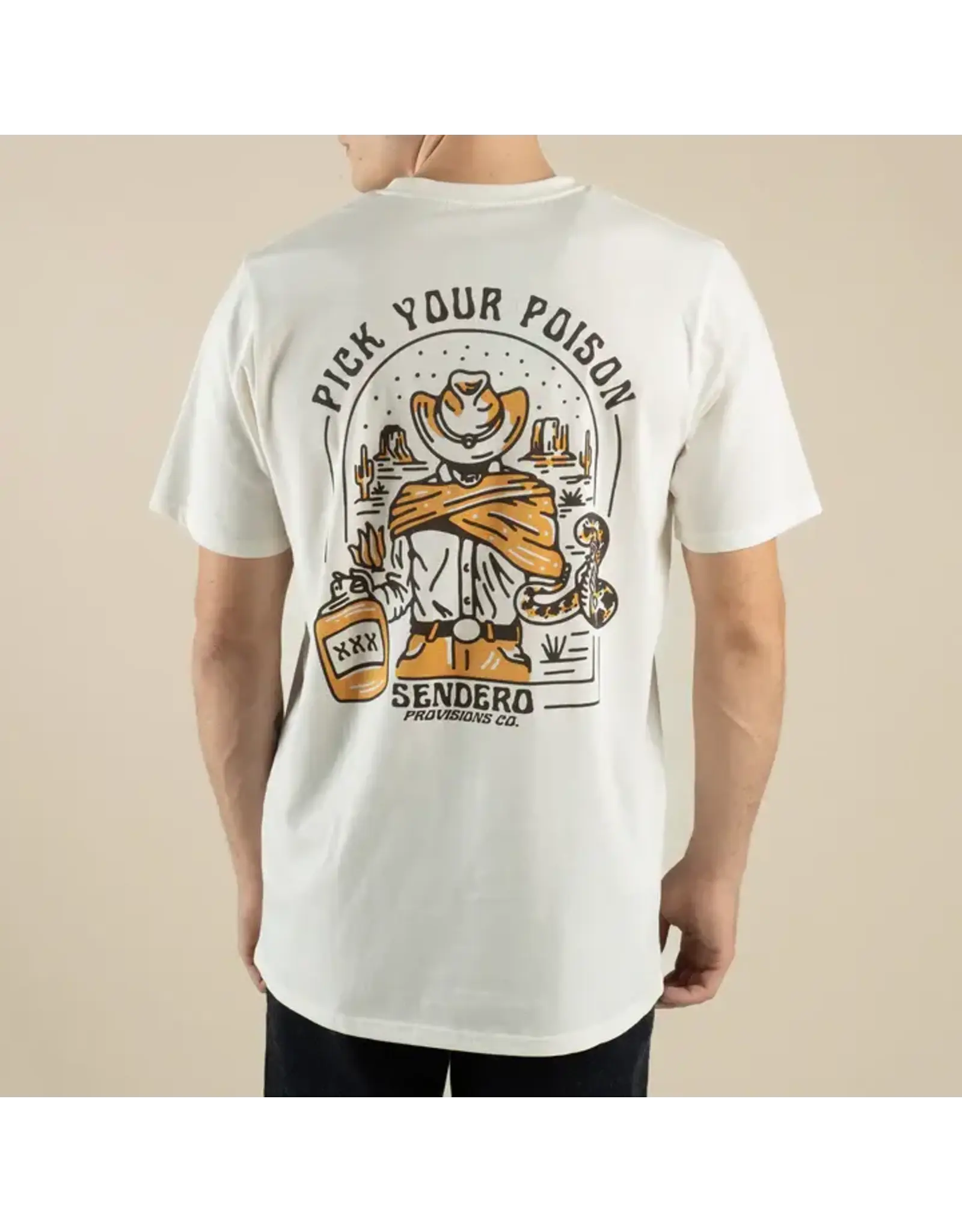 Sendero Pick Your Poison T Shirt Vintage White