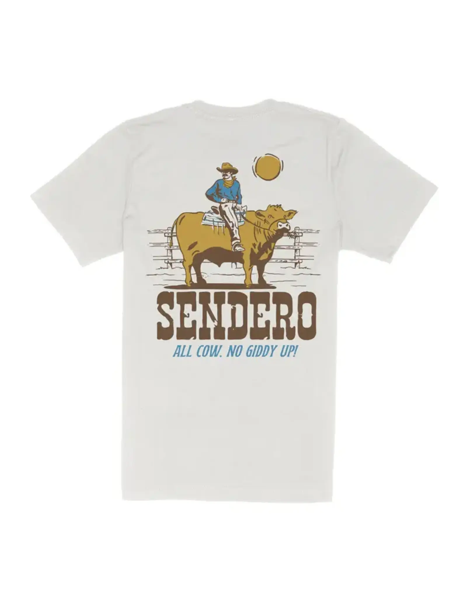Sendero All Cow T Shirt Vintage White
