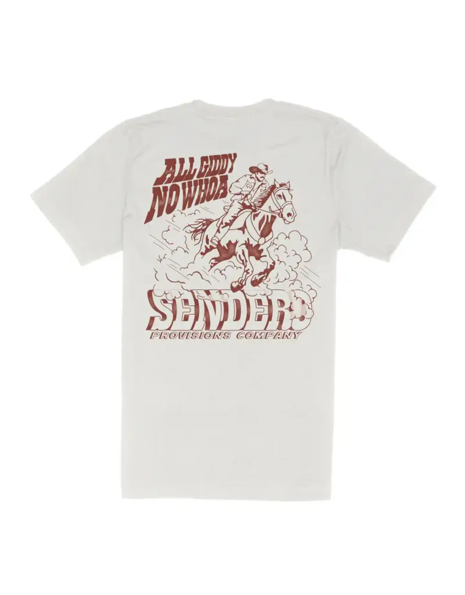Sendero All Giddy No Whoa T Shirt Vintage White
