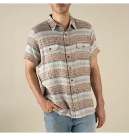 Sendero Boquillas Short Sleeve Shirt Sonoita Stripe Brown/Blue