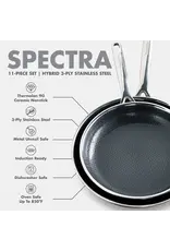 Green Pan Spectra Thermobond Hybrid Ceramic Nonstick 10-Piece Cookware Set