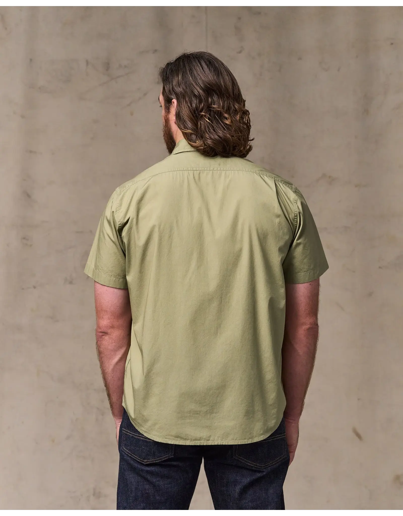 Filson Filson Washed Short Sleeve Feather Cloth Shirt Lakebed