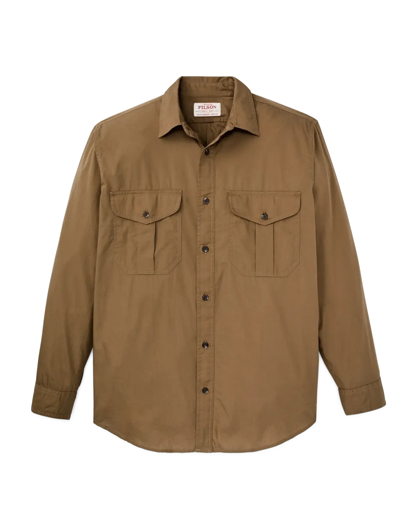 Filson Filson Washed Feather Cloth Shirt Rugged Quail Tan