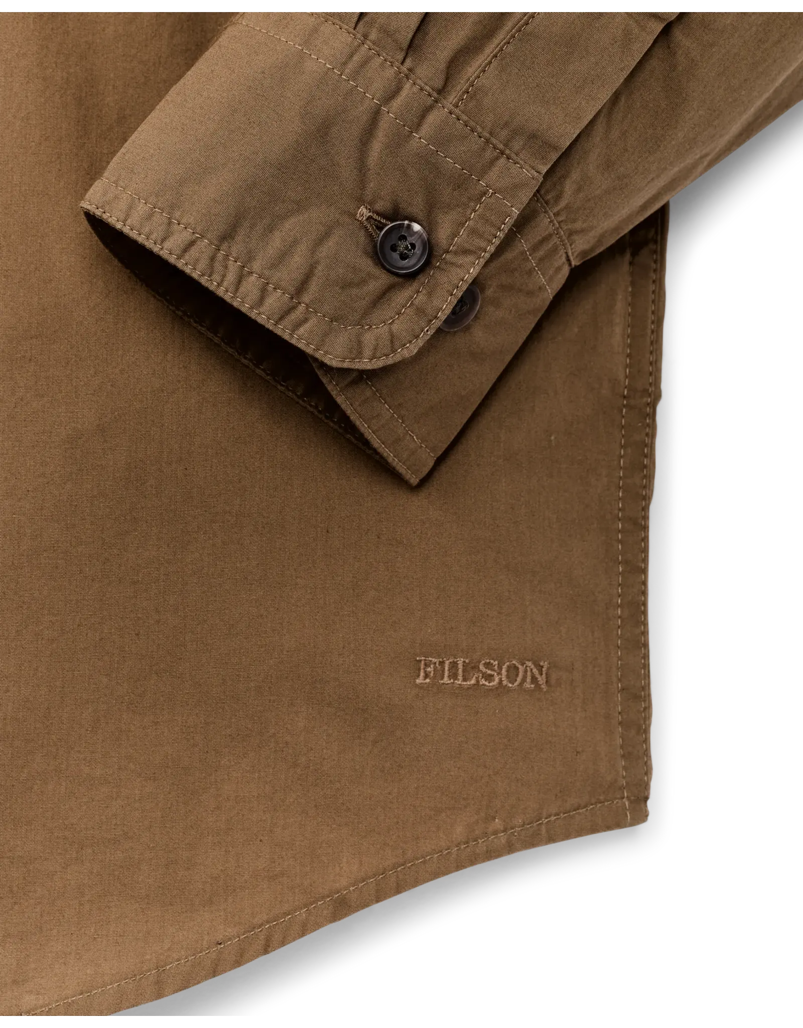 Filson Filson Washed Feather Cloth Shirt Rugged Quail Tan