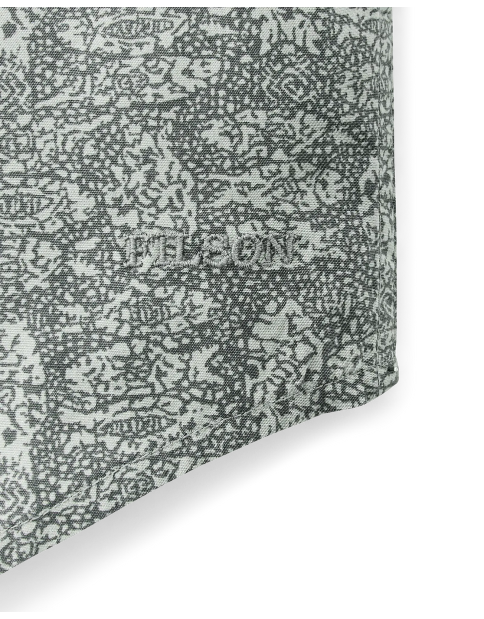 Filson Filson Washed Short Sleeve Feather Cloth Shirt Khaki Print