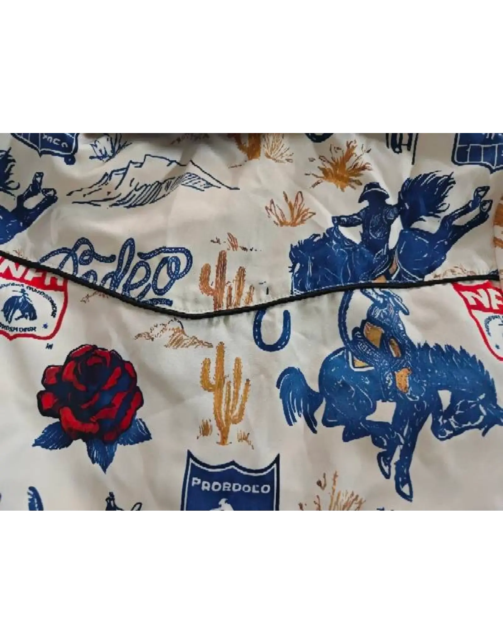 Razoo Western Cowboy Rodeo Street Blue Shirt