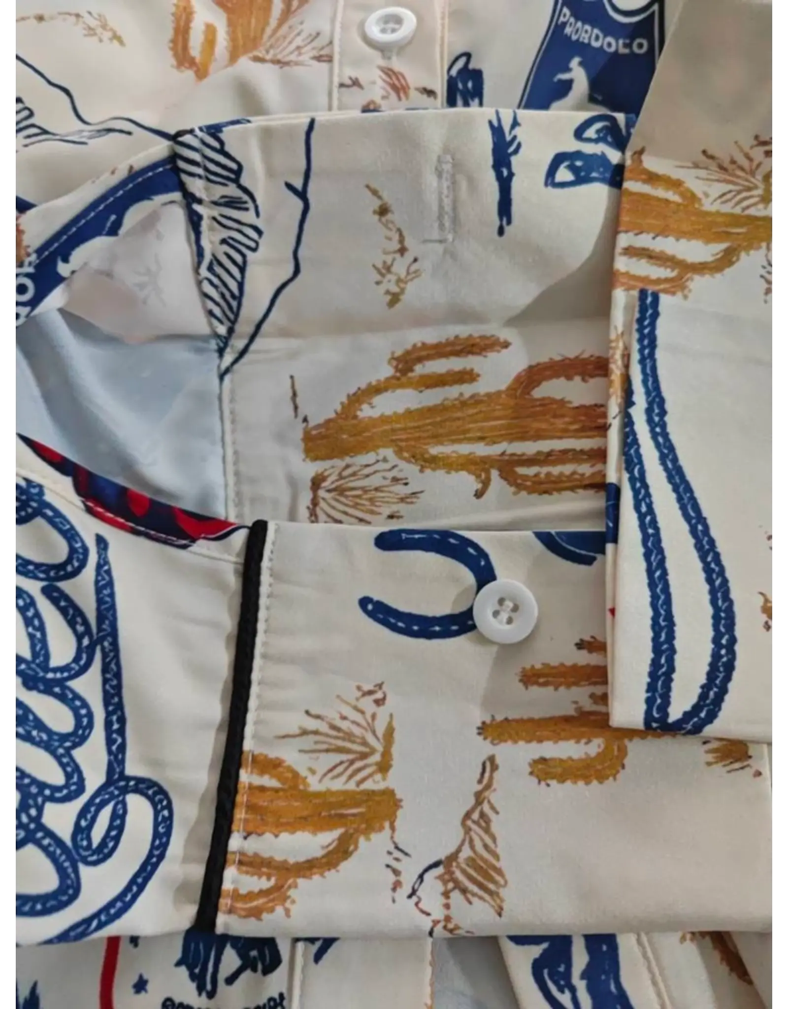 Razoo Western Cowboy Rodeo Street Blue Shirt