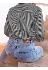 Catherine Classic Stripe Button Up Shirt