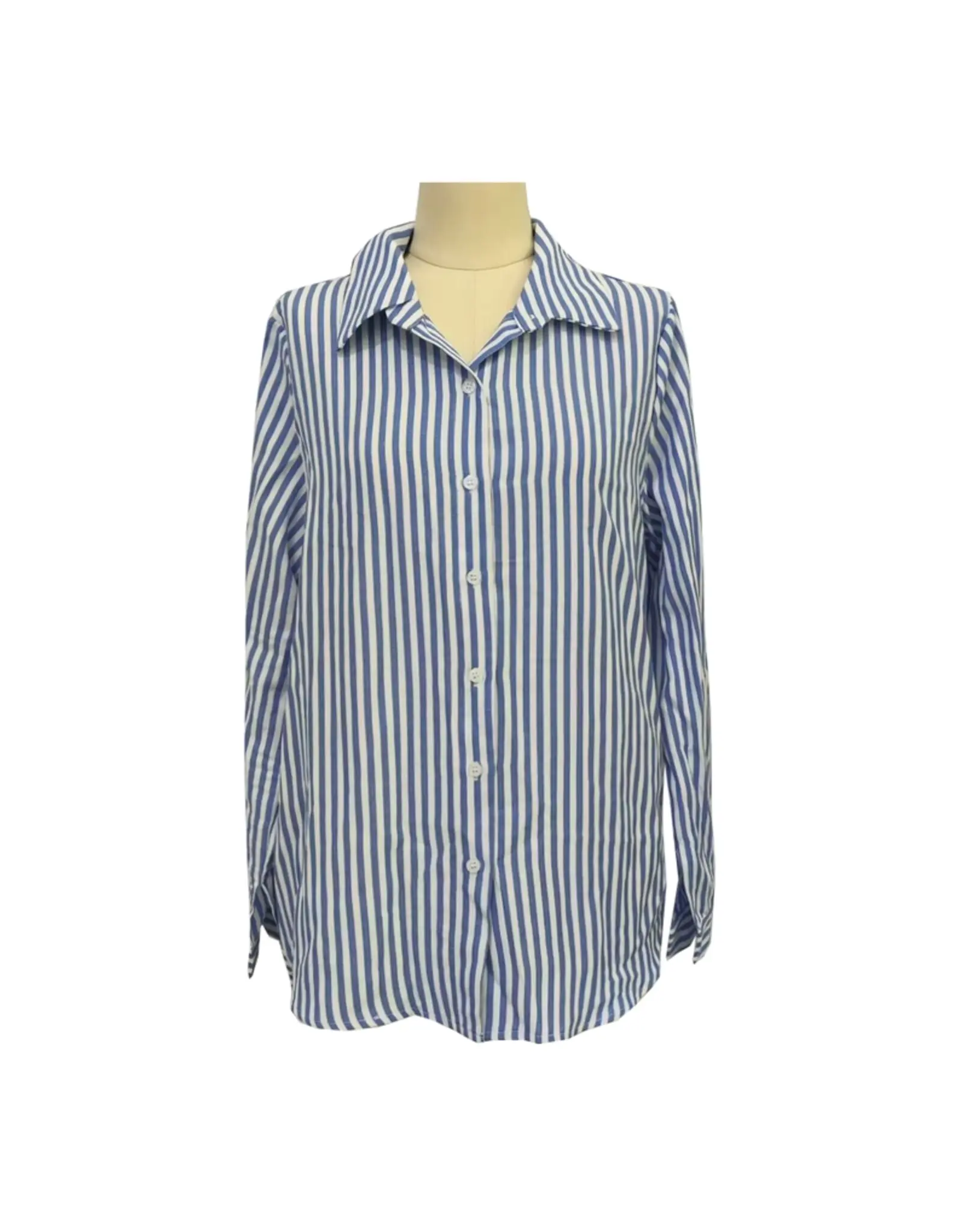 Catherine Classic Stripe Button Up Shirt