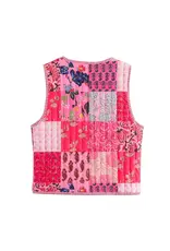 Connie Pink Quilted Vest