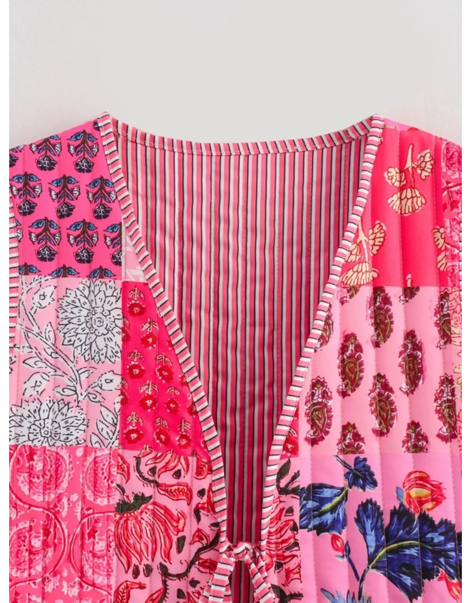 Connie Pink Quilted Vest