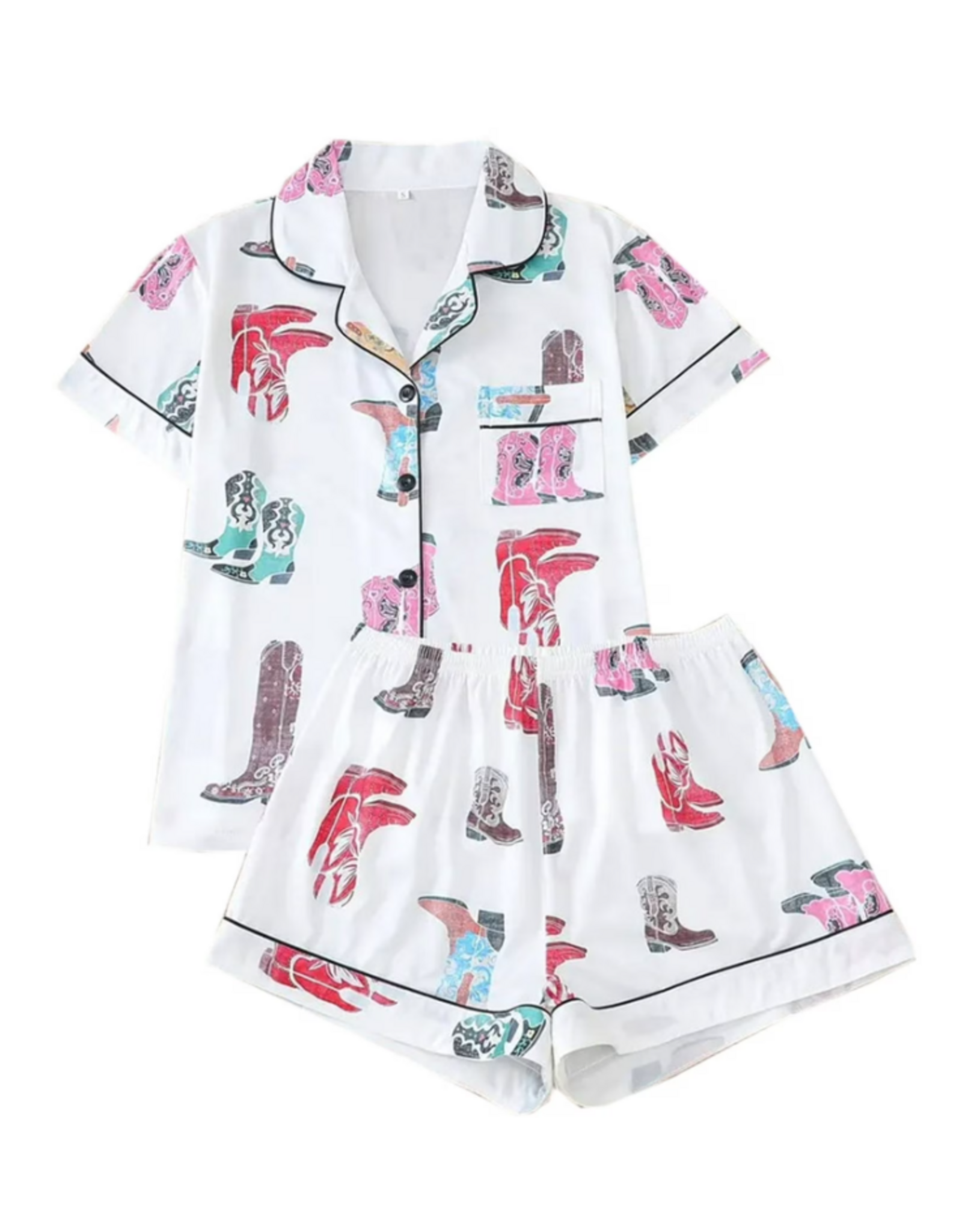 Dallie Cowboy Boot Pajama Set