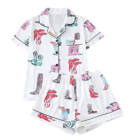 Dallie Cowboy Boot Pajama Set