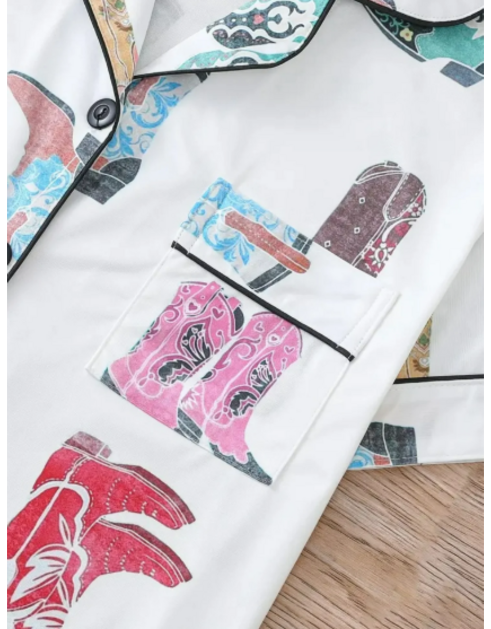 Dallie Cowboy Boot Pajama Set