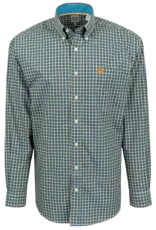 Cinch Cinch Men's Long Sleeve Blue Plaid Shirt