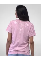 Caite Luca Embroidered Tee Pearl Pink