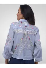 Kyla Seo Casey Blouse Blue Fog