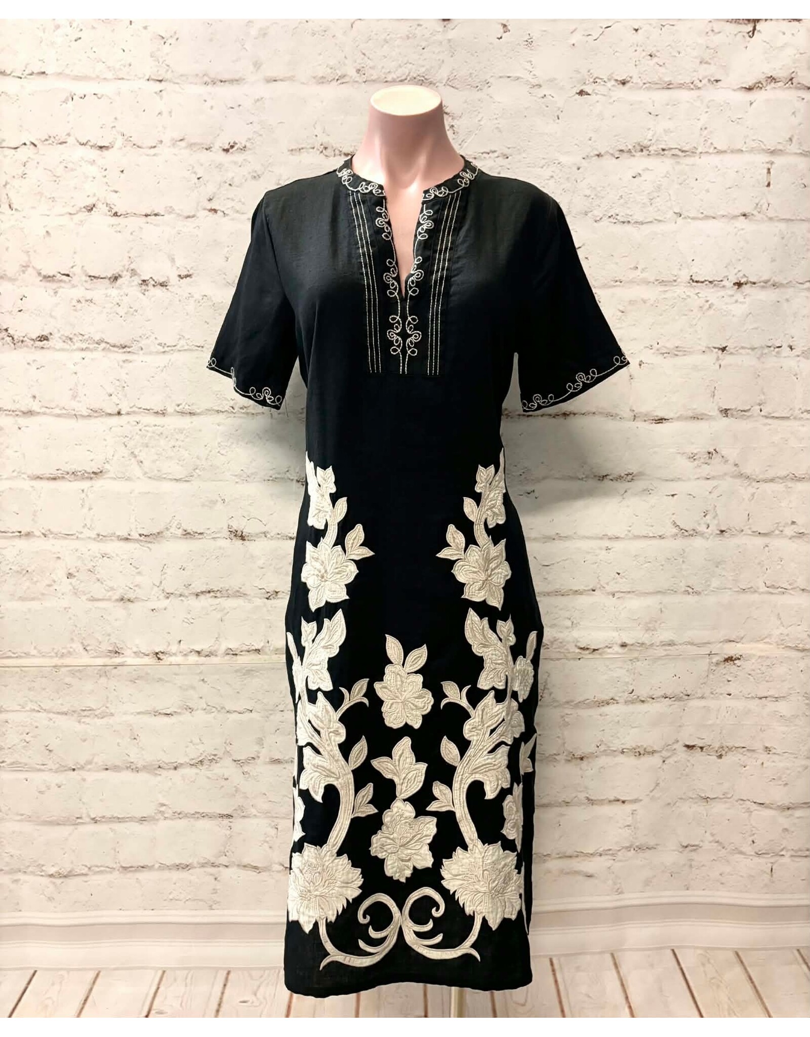 Johnny Was Johnny Was Henley Midi Dress Henrik