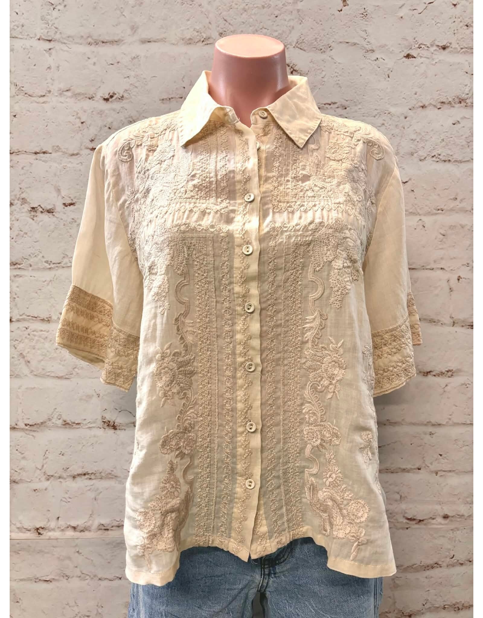 Johnny Was Johnny Was Short Kimono Sleeve Shirt Randal