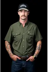 Ferrell CORE Olive Green Short Sleeve Snap Shirt