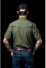 Ferrell CORE Olive Green Short Sleeve Snap Shirt