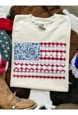 American Flag Daisy T-Shirt
