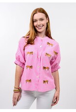 Sister Mary Sister Mary Donkey Top Pink Check