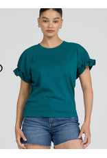 Dear John Denim Dear John Meredith Ruffle Cuff Top Mediterranean
