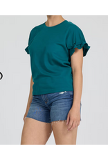 Dear John Denim Dear John Meredith Ruffle Cuff Top Mediterranean