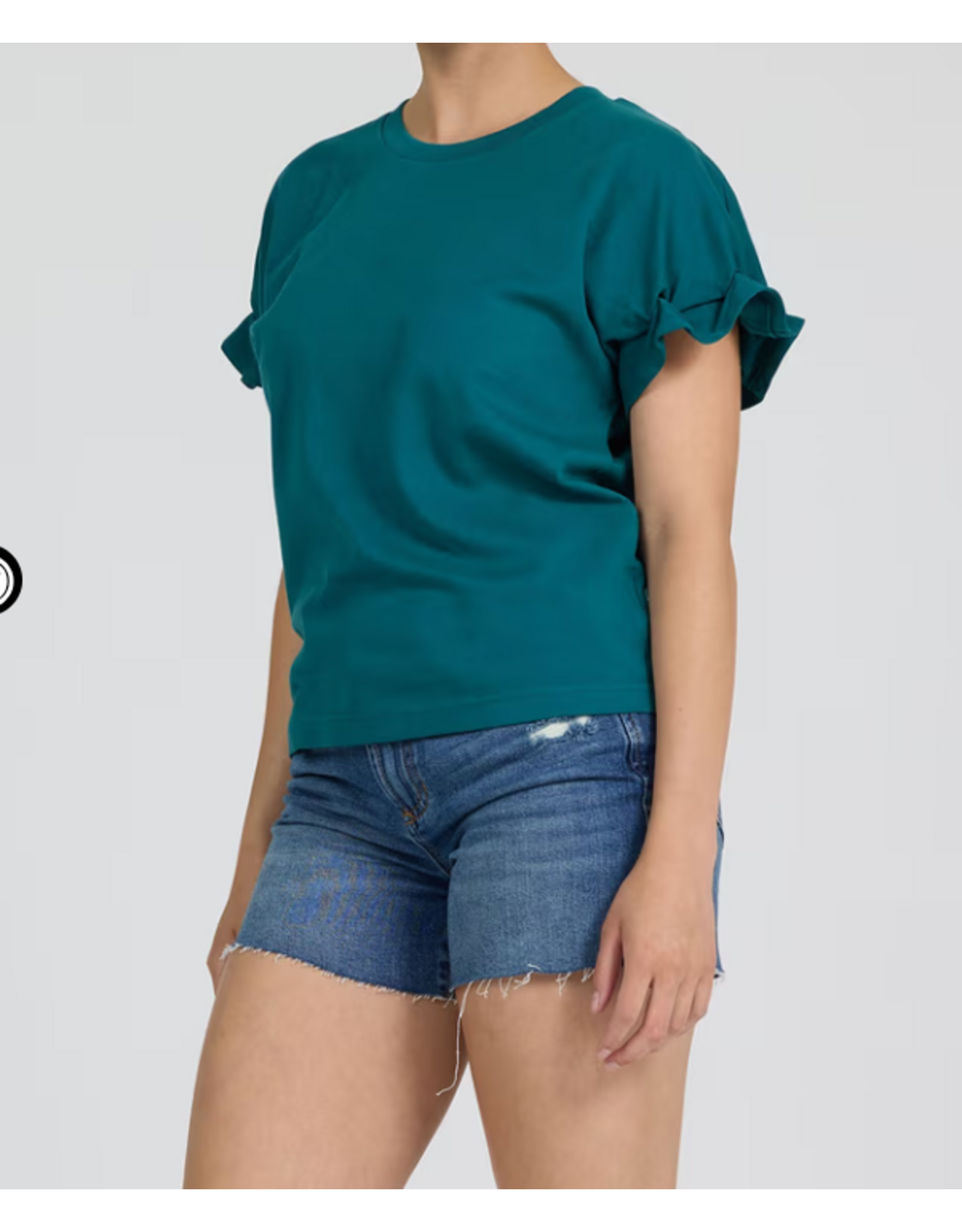 Dear John Denim Dear John Meredith Ruffle Cuff Top Mediterranean