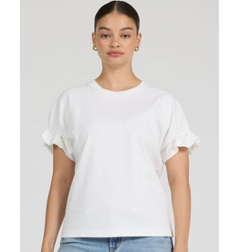 Dear John Denim Dear John Meredith Ruffle Cuff Top White