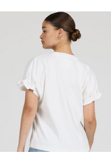 Dear John Denim Dear John Meredith Ruffle Cuff Top White