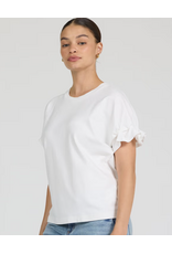 Dear John Denim Dear John Meredith Ruffle Cuff Top White