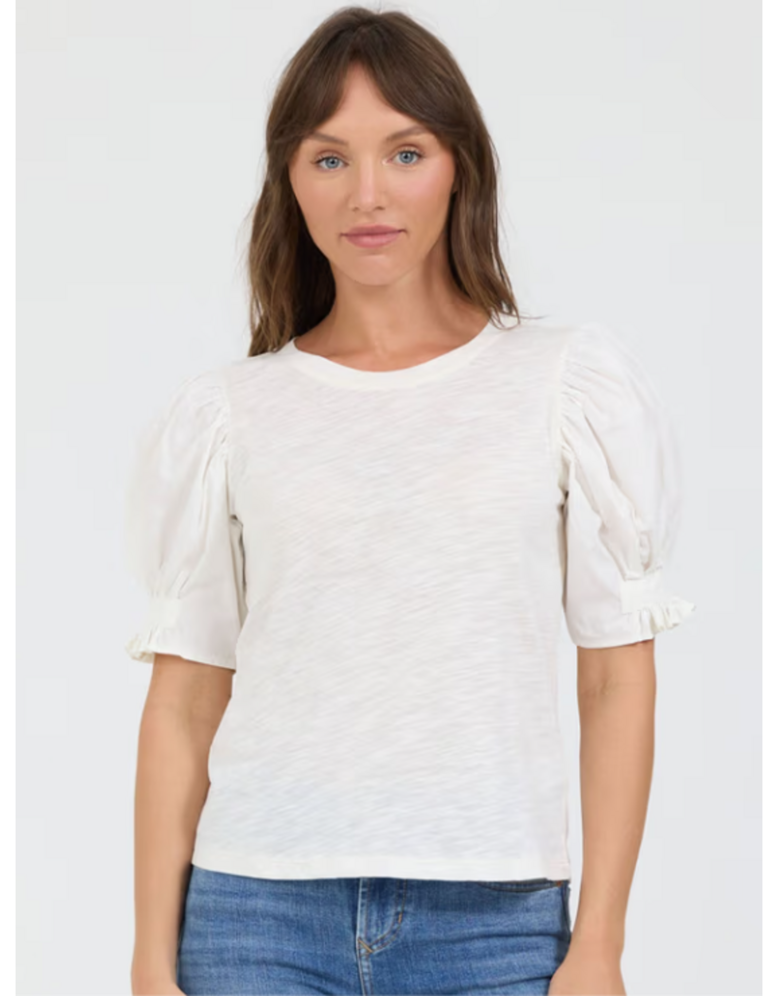 Dear John Denim Dear John Kyle Short Sleeve Top Off White