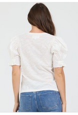 Dear John Denim Dear John Kyle Short Sleeve Top Off White
