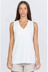 Dear John Denim Dear John Laurel V-Neck Tank White
