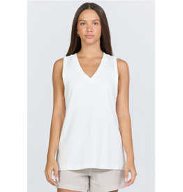 Dear John Denim Dear John Laurel V-Neck Tank White