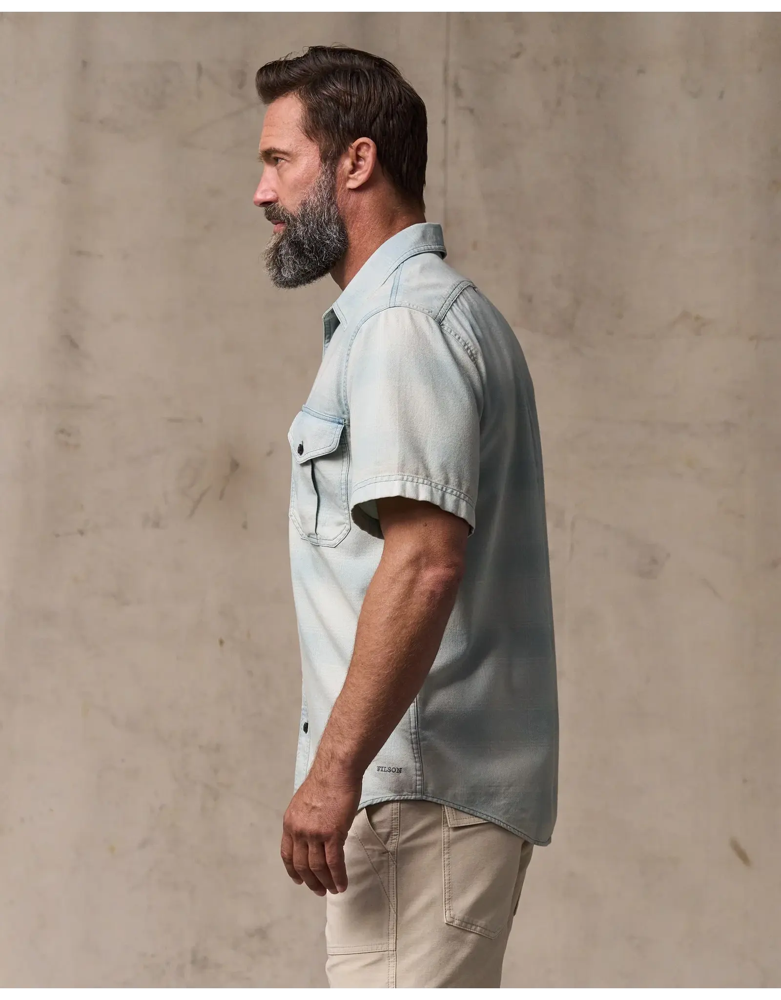 Filson Filson Short Sleeve Lightweight Alaskan Guide Shirt Indigo Plaid