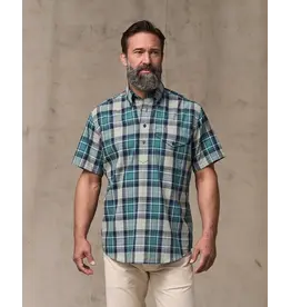 Filson Filson Short Sleeve Madras Popover Shirt Gray/Teal