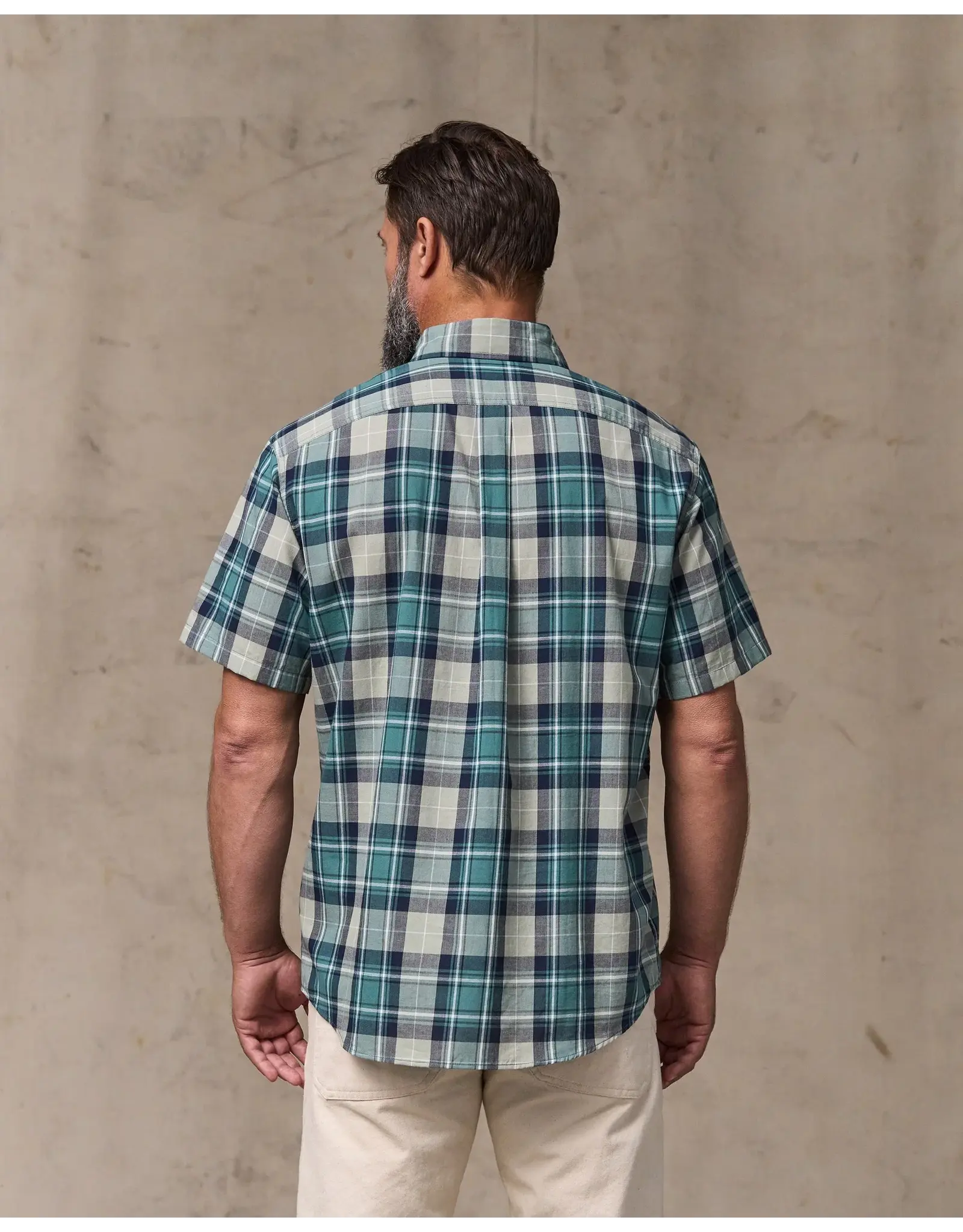 Filson Filson Short Sleeve Madras Popover Shirt Gray/Teal