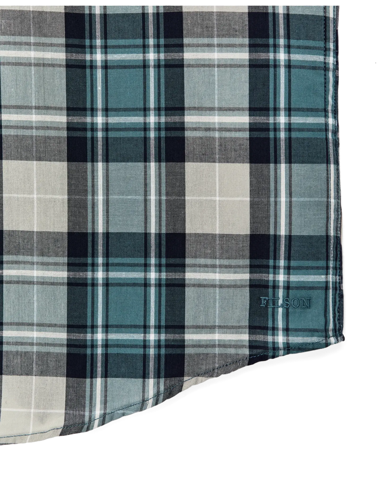 Filson Filson Short Sleeve Madras Popover Shirt Gray/Teal