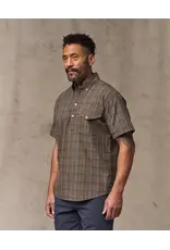 Filson Filson Short Sleeve Madras Popover Shirt Brown Olive Plaid
