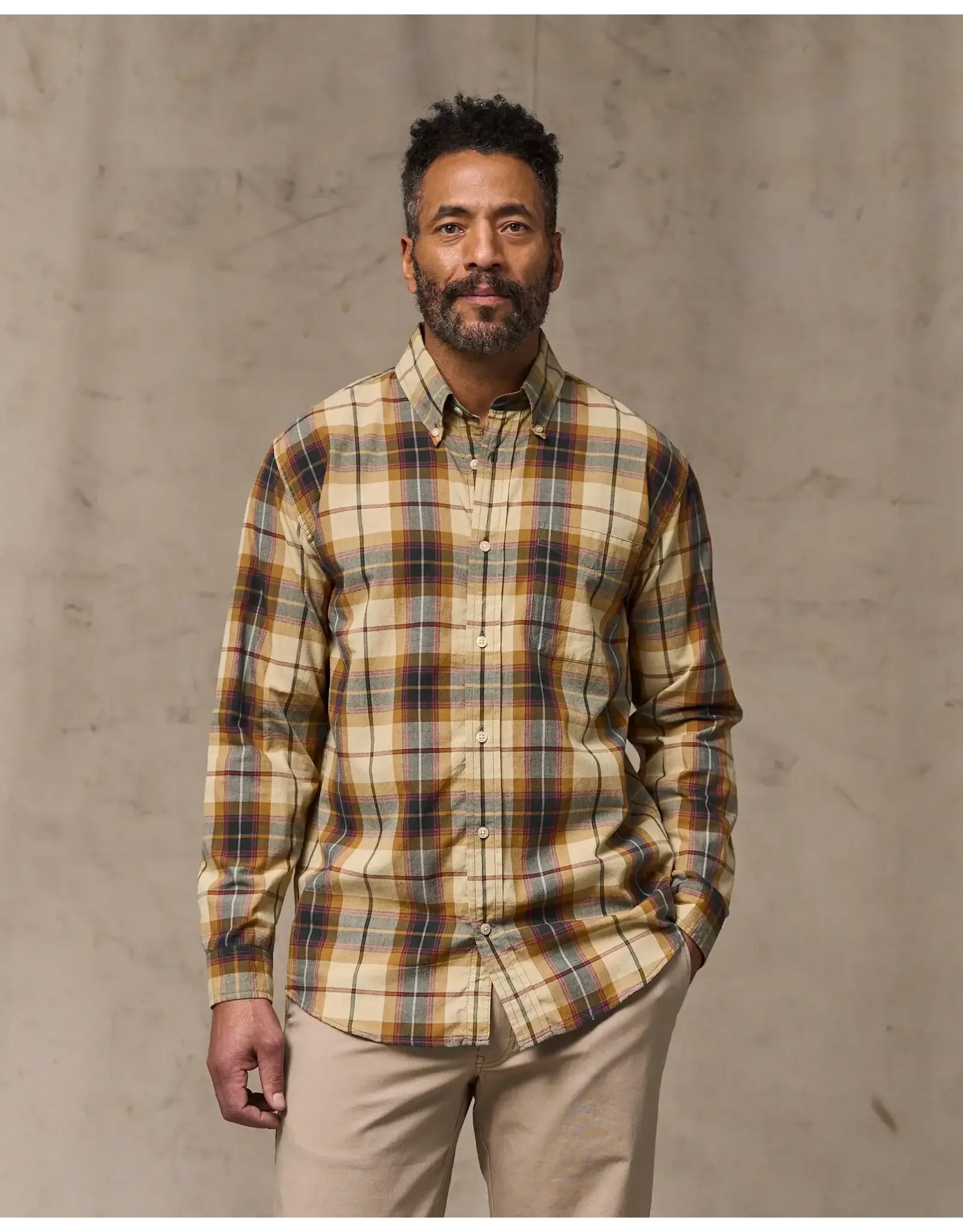 Filson Filson Madras Button-Down Shirt Tan/Spruce