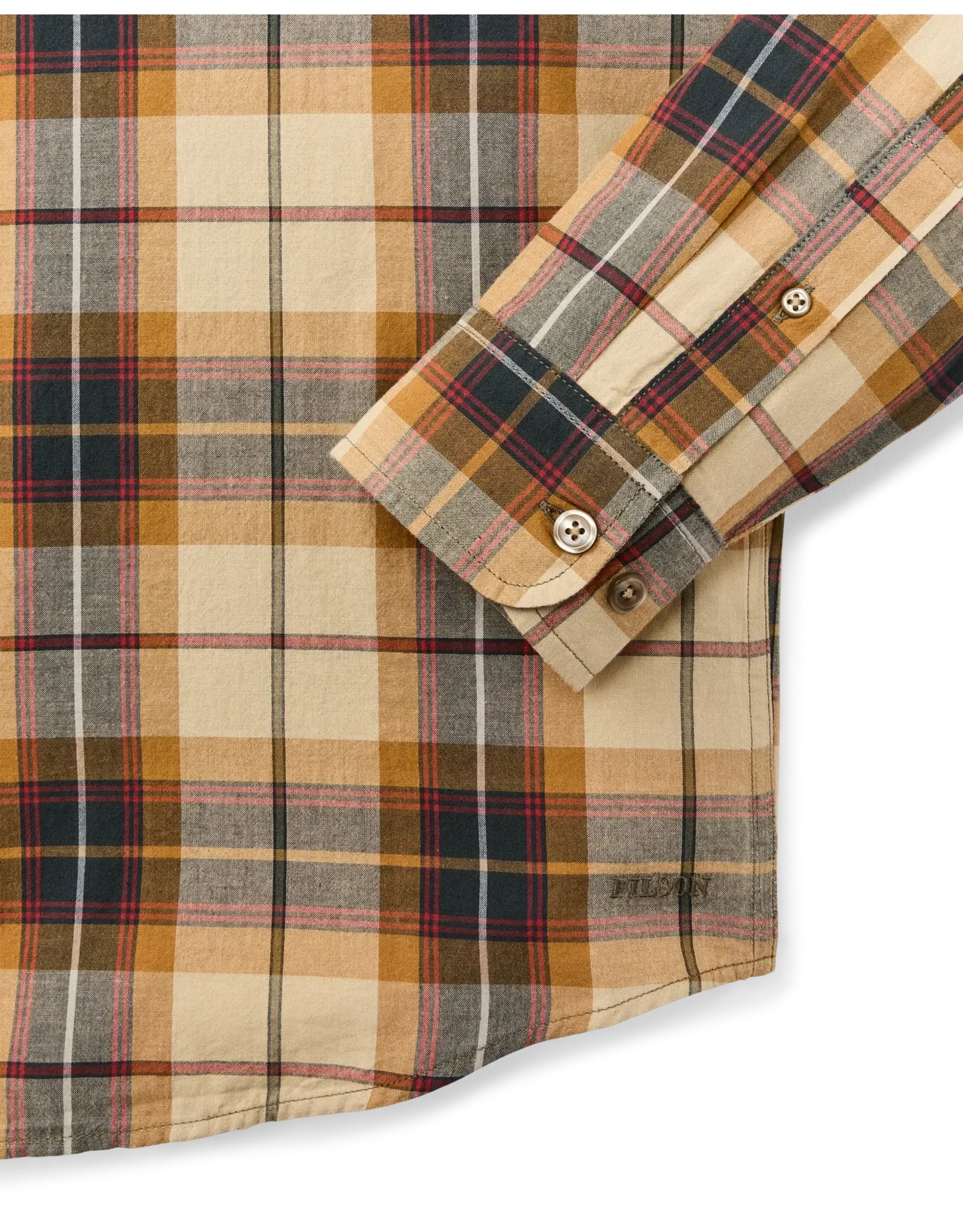 Filson Filson Madras Button-Down Shirt Tan/Spruce