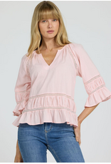 Dear John Denim Dear John Sybil Ruffle Top Pale Lilac