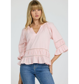 Dear John Denim Dear John Sybil Ruffle Top Pale Lilac