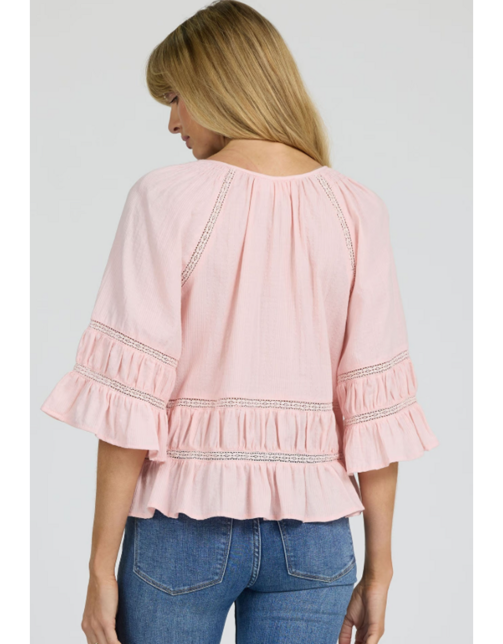 Dear John Denim Dear John Sybil Ruffle Top Pale Lilac